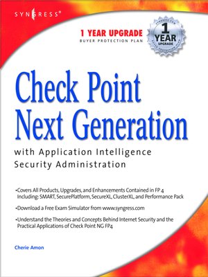 cover image of Check Point Next Generation with Application Intelligence Security Administration